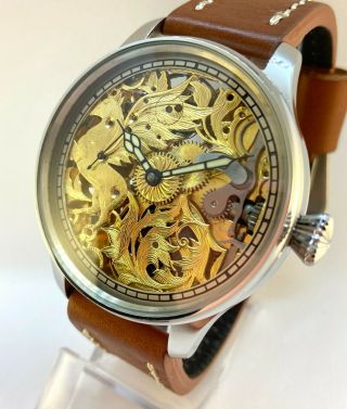 Luxury Best Brand Skeleton Watch Pocket Mechanical Swiss Movement Vintage Watch 3