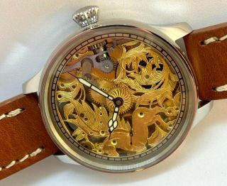Luxury Best Brand Skeleton Watch Pocket Mechanical Swiss Movement Vintage Watch 5