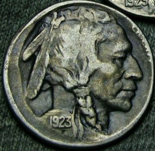 1923 - S Buffalo Nickel - - - - Off Center Error Coin - - - - J730