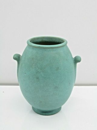 Vintage Weller Pottery Vase Arts & Crafts Blue/green Signed Home Décor Nr