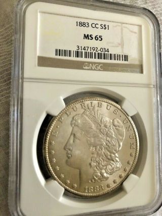 1883 Cc Ms 65 Morgan Silver Dollar Ngc