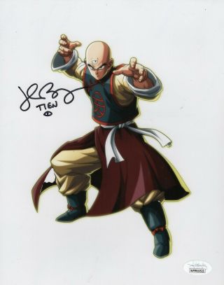 John Burgmeier Autograph Signed 8x10 Photo - Dragon Ball Z " Tien " (jsa)