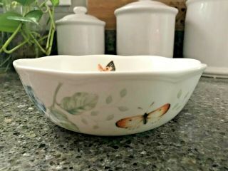 Lenox Butterfly Meadow All Purpose Bowl Cereal Soup Rice 6 " X 2 1/8 " Set Of 4