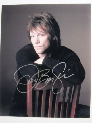 Jon Bon Jovi Autographed Color Photo
