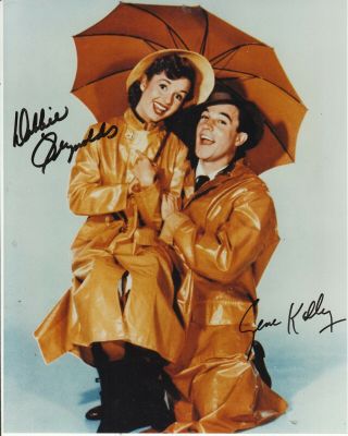 Debbie Reynolds & Gene Kelly Signed " Singing In The Rain " Photo