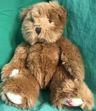 Harrods Knightsbridge Teddy Bear Plush Stuffed Animal Toy 8 " Tall Brown London