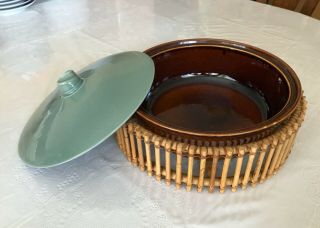 Vintage Red Wing Casserole Dish with Lid & Trivet in - 3 