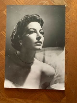 Vintage Photo Of Actress Ava Gardner (not Signed)