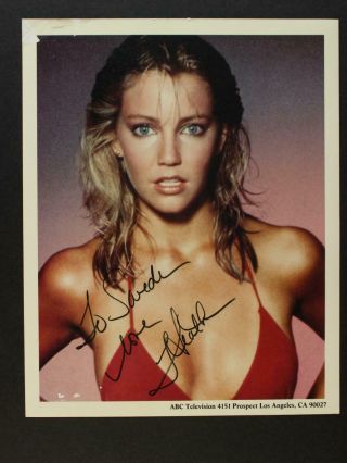 Heather Locklear (melrose Place Spin City) Autograph 8 X 10 Photo