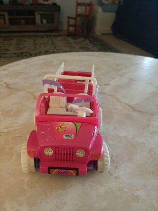 Barbie Kelly Doll Motorized Power Wheel Jeep & Trailer
