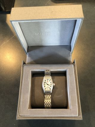 Michele “urban” Diamond Bezel Stainless Steel Watch