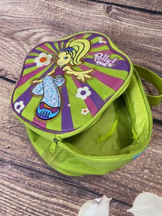 Polly Pocket Carrying Case Storage Zipper Bag Green Purple Container 2003 L0