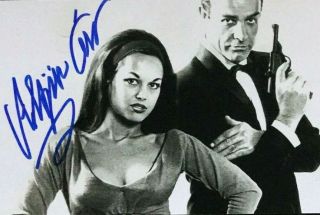 Aliza Gur Signed Autographed Photo.  From Russia With Love.  Sean Connery.  Bond.