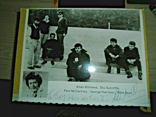 Allan Williams The Man Who Gave Away The Beatles Autographed Signed Photo Stu