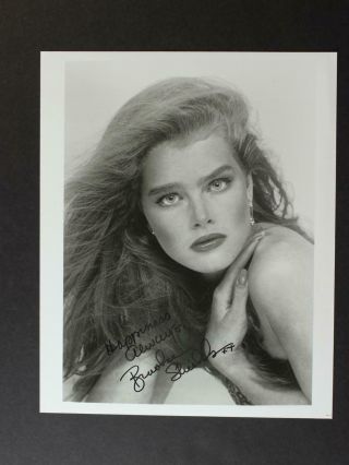 Brooke Shields (blue Lagoon Endless Love) Autograph 8 X 10 Photo