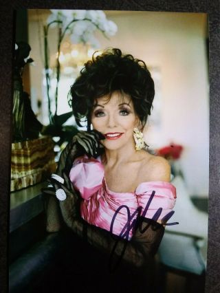 Joan Collins Authentic Hand Signed Autograph 4x6 Photo - Famous Actress
