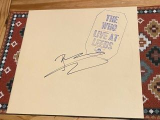 The Who Live At Leeds Pete Townshend Signed Album Vinyl