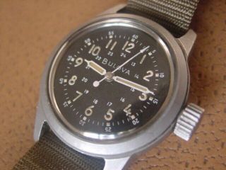 Vintage Bulova Type A 17a.  U.  S,  Military Issue Wrist Watch.  Cal.  10bnch