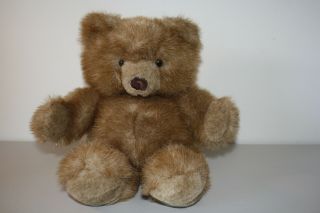 Russ Berrie & Co Benjamin Teddy Bear 14 " Tall Light Brown Plush Toy