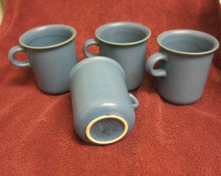 Dansk Blue Mesa Mugs Set Of 4