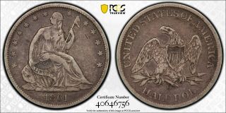 1861 - O Liberty Seated Half 50c Csa Confederate Variety Wb - 103 W - 13 Bisected Date