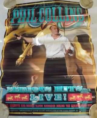 Phil Collins Serious Hits Live Poster