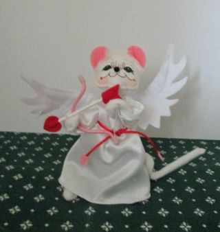 2013 Annalee Doll Valentine Angel Mouse Cupid With Bow & Arrow With Tags