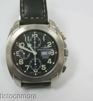 Zeno Watch Basel Automatic Chronograph Date Watch Mens Retro 47mm Os Pilot