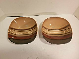 Better Homes And Gardens Bazaar Brown Soup Cereal Bowls Set 0f 2