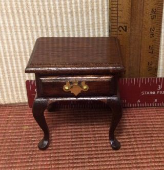 Dollhouse Miniatures 1:12 1 Drawer Side Table