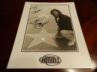 Vintage David Frizzell Autograph 8 X 10 In Front Of Lefty 