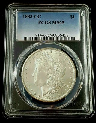 1883 - Cc Morgan Silver Dollar Pcgs Ms65