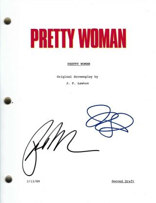 Richard Gere Julia Roberts Pretty Woman Signed Autographed Movie Script W/coa