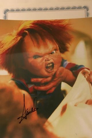 Brad Dourif Chucky Child’s Play Hand Signed Autograph Photo W Holo