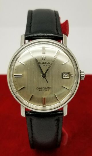Vintage Omega Seamaster Deville Automatic Date Stainless Steel Watch