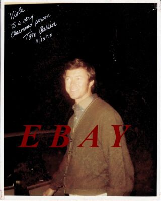 Tom Guerin Actor Signed 8 " X10 " 1970 Color Photo