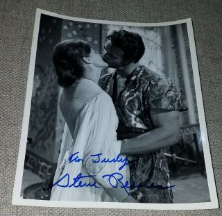 Bodybuilder Steve Reeves On Kissing Signed Photo Autograph Autographed