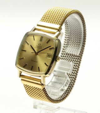 OMEGA Geneve Square cal.  1012 gold Dial Automatic Men ' s Watch_590584 2