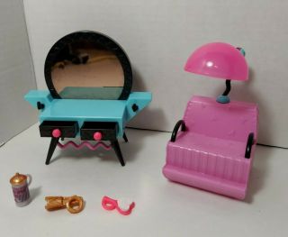 Lol Surprise Doll Spa Salon Furniture Set Dolls Hair Dryer Chair Vanity Brush