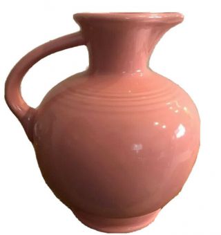 Homer Laughlin Hlc Fiesta Ware Fiestaware Rose Pink Pitcher Jug Vase So Cute