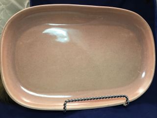 Mid Century Russel Wright American Modern Coral Oval Serving Platter