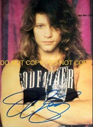 Jon Bon Jovi,  Hand Signed 8x10 Photo W/coa