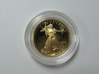 Us 2006 W American Gold Eagle 1/4 Oz Gold Proof Coin $10 Ten - Dollar In Capsule