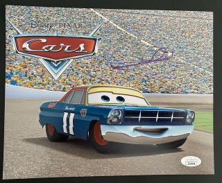 8 X 10 Photo Disney Pixar Cars Mario Andretti Signed Jsa Certified