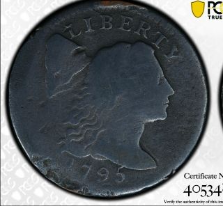 1795 Flowing Hair Large Cent Plain Edge - Pcgs G Detail - R - 5.  0 Rarity