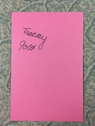 Tracey Gold - Growing Pains - For The Love Of Nancy - Autographed 1979