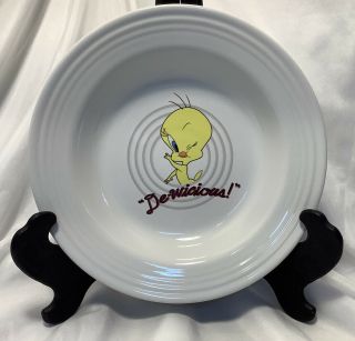 Fiestaware 9” Soup Bowl White Featuring Tweety Bird