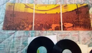 Woodstock 3 LP Record Album Set 1970 3