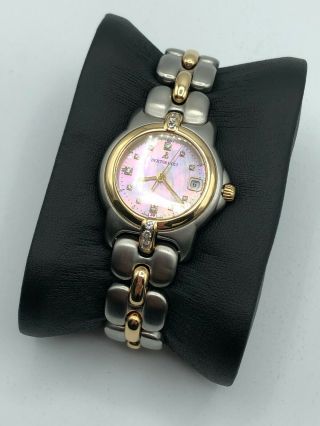 Bertolucci 18k And Stainless Steel Mini Vir Wristwatch Diamond 083 49a