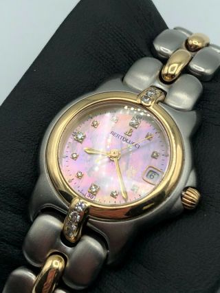 Bertolucci 18K and Stainless Steel Mini Vir Wristwatch Diamond 083 49A 4